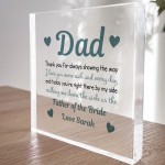 Dad Thank You Father Of The Bride Personalised Down The Aisle