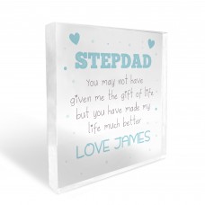 Gift For Stepdad Acrylic Block Stepmum Gift For Birthday Xmas