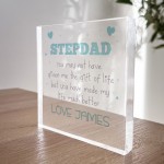 Gift For Stepdad Acrylic Block Stepmum Gift For Birthday Xmas