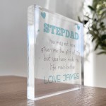 Gift For Stepdad Acrylic Block Stepmum Gift For Birthday Xmas