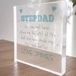 Gift For Stepdad Acrylic Block Stepmum Gift For Birthday Xmas