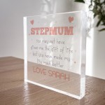 Gift For Stepmum Acrylic Block Stepmum Gift For Birthday