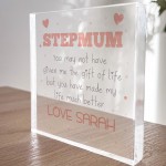 Gift For Stepmum Acrylic Block Stepmum Gift For Birthday