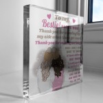 BESTIE GIFT Thank You Gift For Her Acrylic Block Friendship Sign