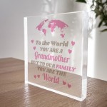 Grandma Birthday Gifts Grandma Gifts For Christmas Acrylic Block