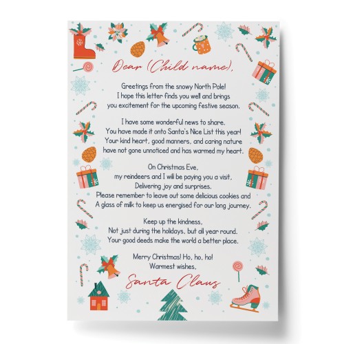 Personalised Santa Letter Letters From Santa For Daughter Son