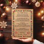 Christmas Eve Box Filler Personalised Letter From Santa Daughter