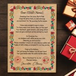 Christmas Eve Box Filler Personalised Letter From Santa Daughter