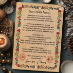 Christmas Eve Box Filler Personalised Letter From Santa Daughter