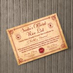 Santas Nice List Christmas Eve Gift For Children Personalised