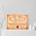 Santas Nice List Christmas Eve Gift For Children Personalised