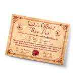 Santas Nice List Christmas Eve Gift For Children Personalised