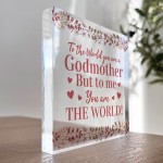Godmother Gifts For Christmas Freestanding Acrylic Plaque Gifts