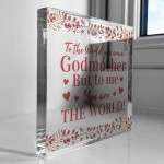 Godmother Gifts For Christmas Freestanding Acrylic Plaque Gifts