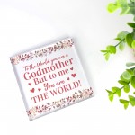Godmother Gifts For Christmas Freestanding Acrylic Plaque Gifts