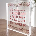 Godmother Gifts For Christmas Freestanding Acrylic Plaque Gifts