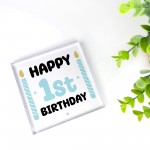 1st Birthday Gift For Baby Boy Acrylic Block Baby Boy Gift