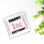 1st Birthday Gift For Baby Girl Acrylic Block Baby Girl Gift