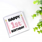 1st Birthday Gift For Baby Girl Acrylic Block Baby Girl Gift