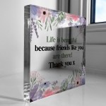 Friendship Gift Thank You Gift For Her Women Acrylic Block