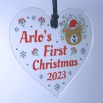 Personalised Baby First Christmas Bauble Child 1st Christmas 