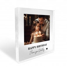 Birthday Gift For Daddy Personalised Photo Block Gift For Daddy