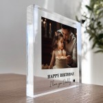Birthday Gift For Daddy Personalised Photo Block Gift For Daddy