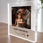 Birthday Gift For Daddy Personalised Photo Block Gift For Daddy