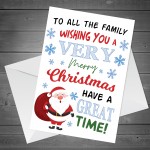 Christmas Cards For Family Neighbour Best Friend Mum Dad Nan