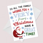 Christmas Cards For Family Neighbour Best Friend Mum Dad Nan