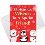 Christmas Card For Friend Handmade Best Friend Neighbour