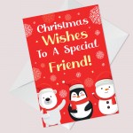 Christmas Card For Friend Handmade Best Friend Neighbour