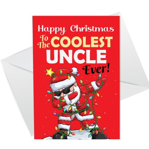 Christmas Cards For Uncle COOLEST UNCLE EVER Christmas Card