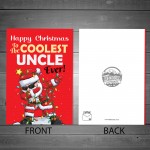 Christmas Cards For Uncle COOLEST UNCLE EVER Christmas Card