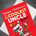 Christmas Cards For Uncle COOLEST UNCLE EVER Christmas Card