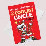 Christmas Cards For Uncle COOLEST UNCLE EVER Christmas Card