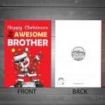 Christmas Cards For Brother AWESOME BROTHER Christmas Card