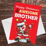 Christmas Cards For Brother AWESOME BROTHER Christmas Card