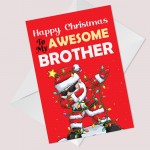 Christmas Cards For Brother AWESOME BROTHER Christmas Card