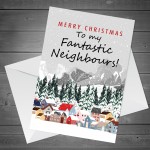 Fantastic Neighbours Christmas Card Handmade Christmas Card