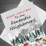 Fantastic Neighbours Christmas Card Handmade Christmas Card