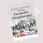 Fantastic Neighbours Christmas Card Handmade Christmas Card