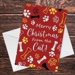 Merry Christmas Card From The Cat Funny Christmas Card For Mum