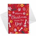 Merry Christmas Card From The Dog Funny Christmas Card For Mum