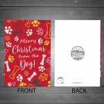 Merry Christmas Card From The Dog Funny Christmas Card For Mum
