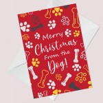 Merry Christmas Card From The Dog Funny Christmas Card For Mum