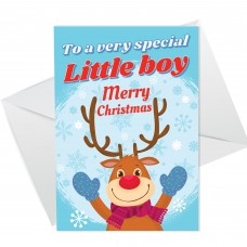 Christmas Card For Son Grandson Godson Special Little Boy