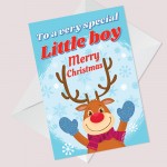 Christmas Card For Son Grandson Godson Special Little Boy