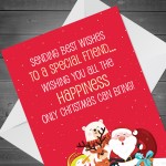 Christmas Cards For Friend Novelty Christmas Cards For Her Him