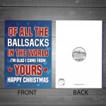 Funny Christmas Card For Dad Rude Christmas Cards Christmas Card